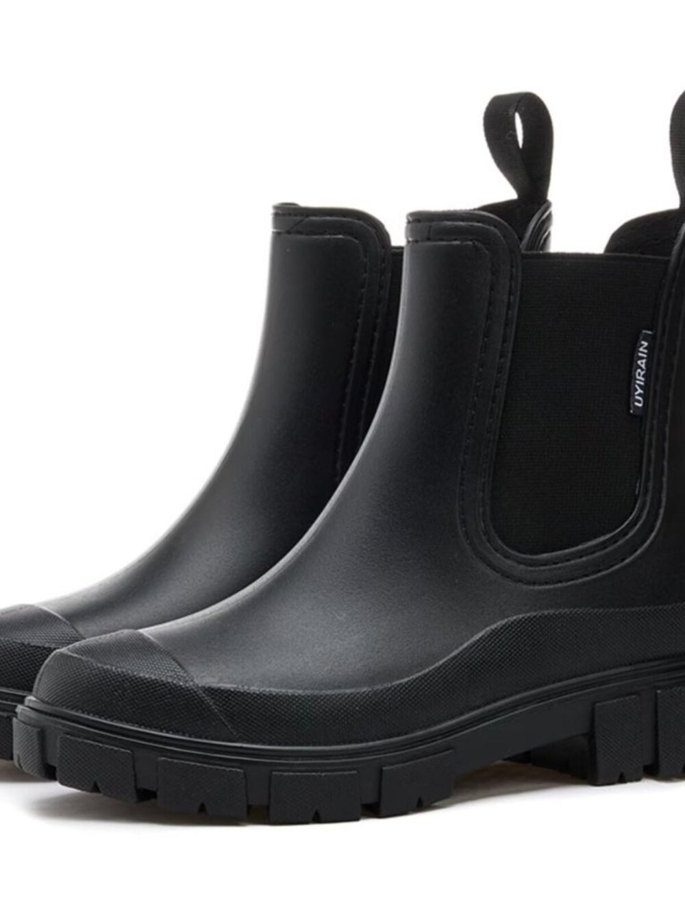 Short Rain Boots Women Waterproof Ankle Rainboots Fashion Chelsea Boots Non-Slip